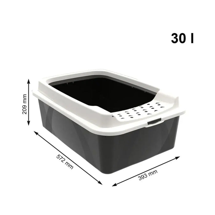 Cat Litter Box Rotho Bonnie Eco Black 57,2 x 39,3 x 20,9 cm Plastic - Играчки<<<Домашни Животни<<<Дом