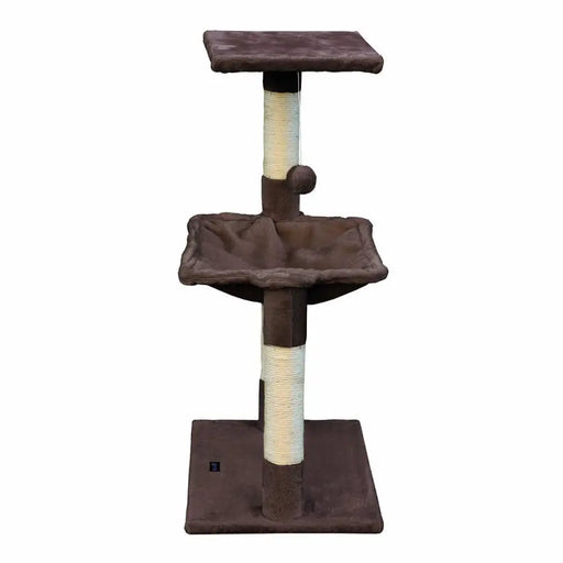 Cat scratching post Gloria 36 x 50 x 83 cm Brown Wood Steel Sisal - Домашни Животни<<<Дом Градина<<<BigBuy&&&Здраве и