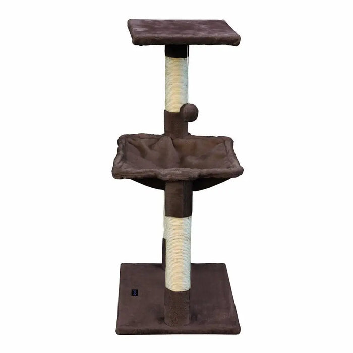 Cat scratching post Gloria 36 x 50 x 83 cm Brown Wood Steel Sisal - Домашни Животни<<<Дом Градина<<<BigBuy&&&Здраве и