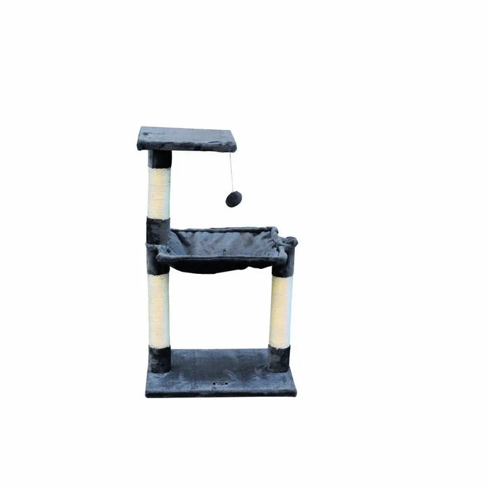 Cat scratching post Gloria 36 x 50 x 83 cm Grey Wood Steel Sisal - Домашни Животни<<<Дом Градина<<<BigBuy&&&Здраве и