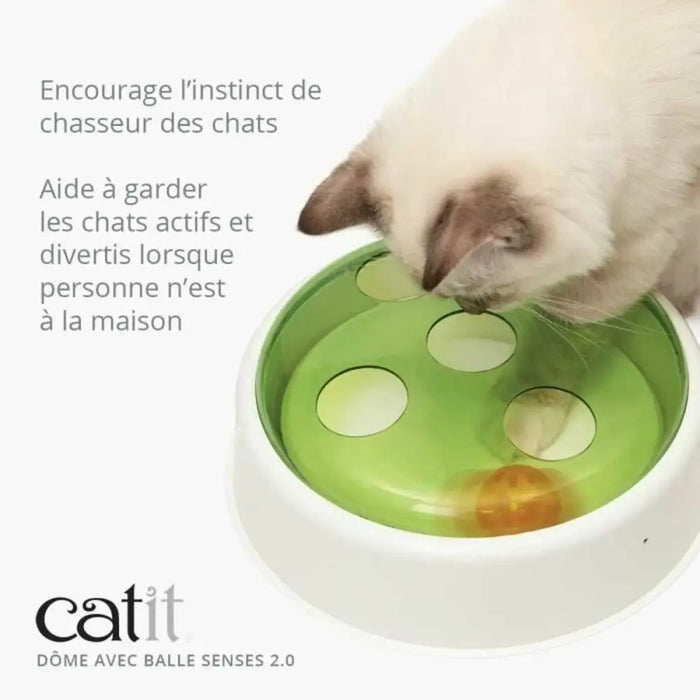 Cat toy Catit Senses 2.0 Ball Dome Green 24 x 24 x 8 cm - Домашни Животни<<<Дом Градина<<<BigBuy&&&Играчки<<<Домашни