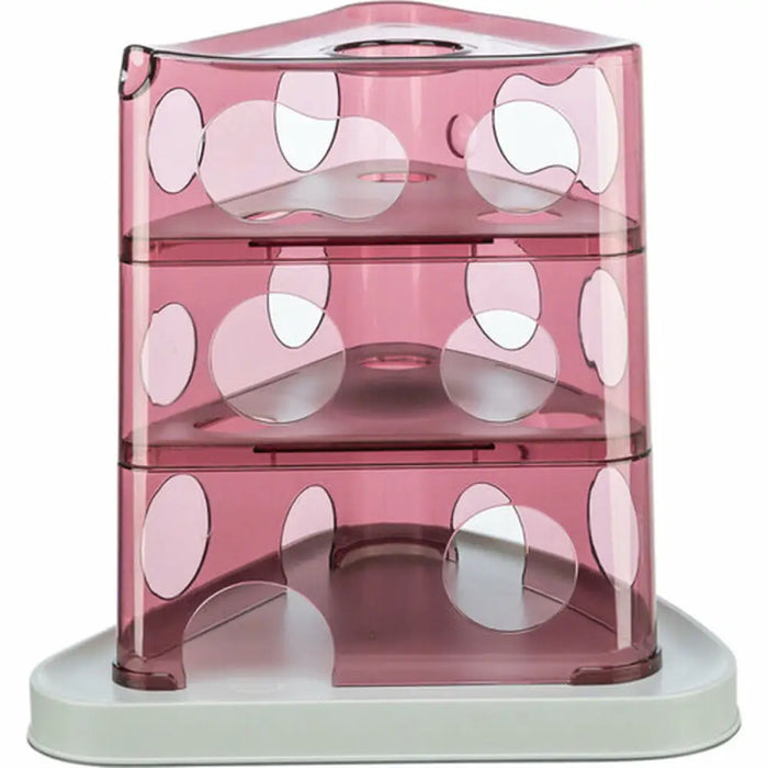 Cat toy Trixie Cheese Tower White Pink Natural rubber Plastic 32 x 32 x 32 cm - Домашни Животни<<<Дом