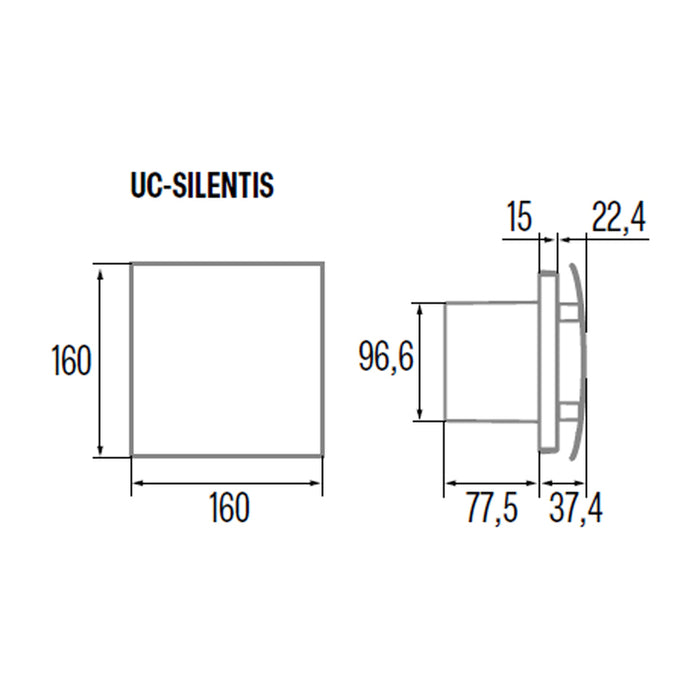 FAN CATA UC-10 SILENTIS SILVER