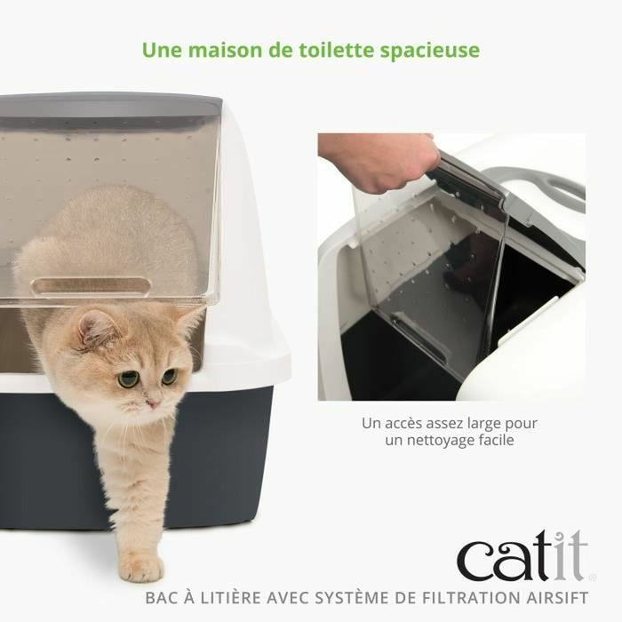 Cat Litter Box Catit Grey Detachable lid