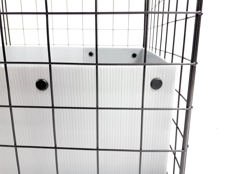 C&C Modular cage 4x2 145 x 75 cm silver