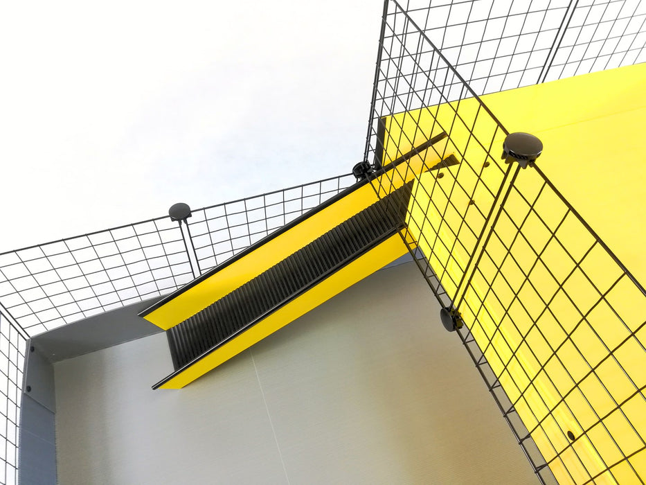 C&C modular cage one-storey 3x2 + Loft 2x1 + Silver ramp