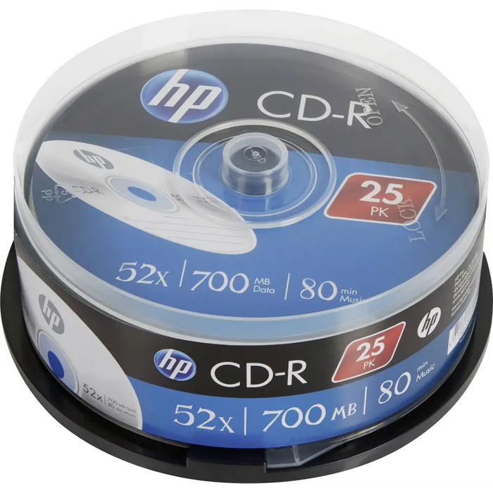 CD-R HP 700Mb. 25 pieces per spindle - CD/DVD<<<Оптични носители<<<MediaTrade