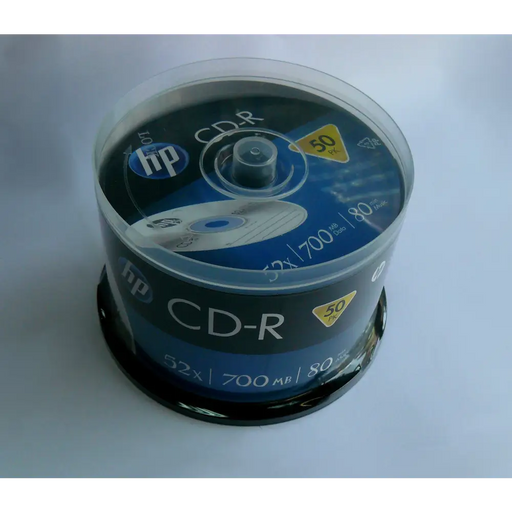 CD-R HP (Hewlett Packard) 80min./700mb. (W-L 50) - CD/DVD<<<Оптични носители<<<MediaTrade