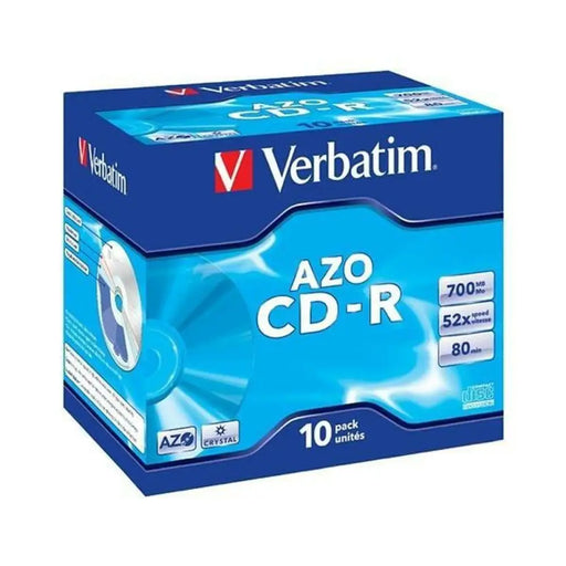 CD-R Verbatim AZO 700 MB 52x 10 Pieces (10 Units) - Електроника Звук<<<Компютри| Електроника<<<BigBuy&&&CD и