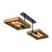 CEILING 2XE27 WALNUT LIGHTSTYLE TIERA - Плафони<<<Вътрешно осветление<<<Мебели и
