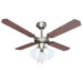 CEILING FAN 105CM 4 BLADES 3 SPEEDS DARK WOOD MUHLER MCF-4042 - Вентилатори<<<Отопление Охлаждане и Вик<<<Praktiker