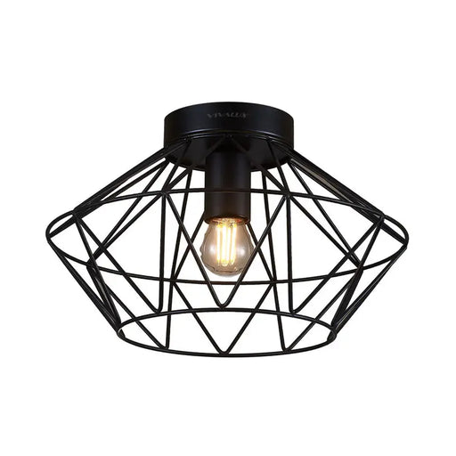 CEILING LAMP E27 BLACK VIVALUX FRODO - Спотове<<<Вътрешно осветление<<<Мебели и