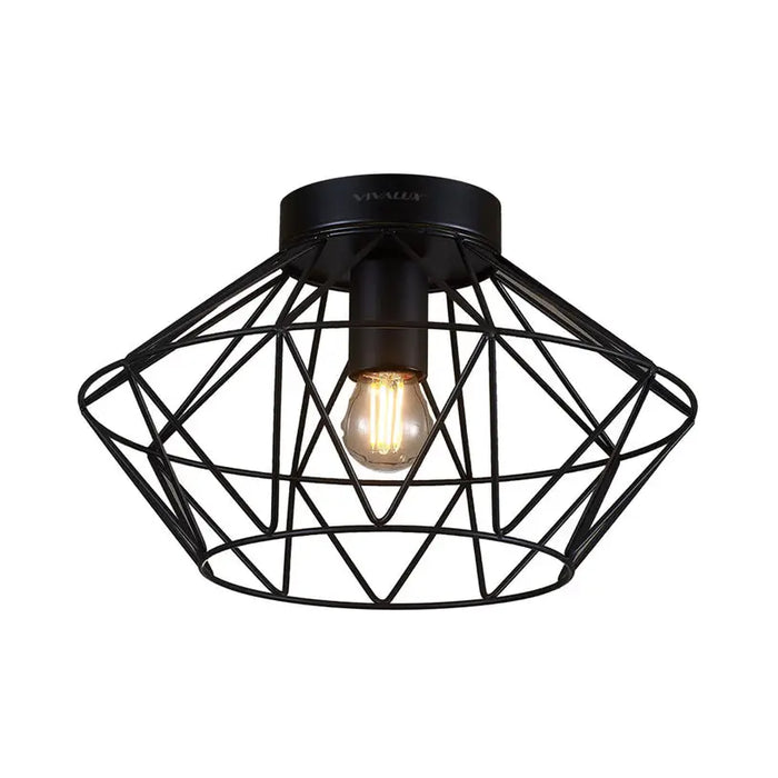 CEILING LAMP E27 BLACK VIVALUX FRODO - Спотове<<<Вътрешно осветление<<<Мебели и