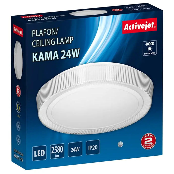 Ceiling Light Activejet AJE-KAMA 24W White 80 24 W (4000 K) - Лампи<<<Декорация и Осветление<<<Дом
