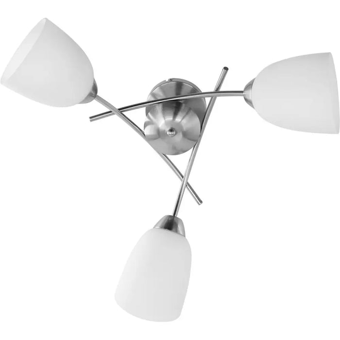 Ceiling Light Activejet NIKITA 3P Nikiel White nickel Metal Glass 120 W - Лампи<<<Декорация и Осветление<<<Дом