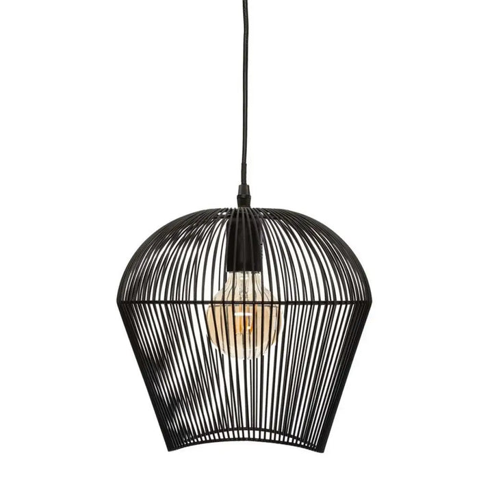 Ceiling Light Atmosphera Jena Black 40W Metal (26 x 26 x 25 cm) - Декорация и Осветление<<<Дом