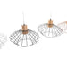 Ceiling Light DKD Home Decor 34 x 34 x 21 cm Silver Black Grey Pink Metal White 50 W 60 W Pinewood - Декорация и