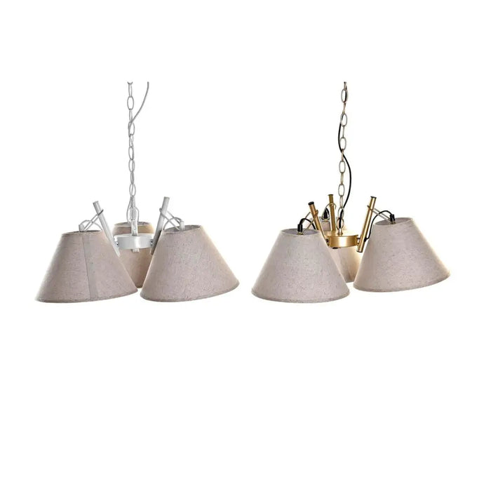 Ceiling Light DKD Home Decor 50 x 46 x 30 cm Golden Metal White 50 W (2 Units) - Декорация и Осветление<<<Дом