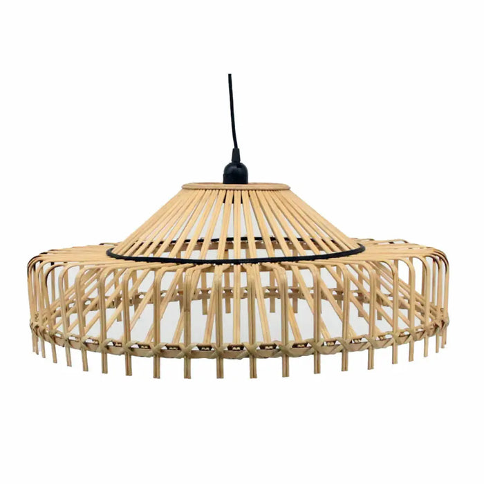 Ceiling Light DKD Home Decor 61 x 61 x 23 cm 61 x 61 x 31 cm Brown Bamboo 50 W - Декорация и Осветление<<<Дом