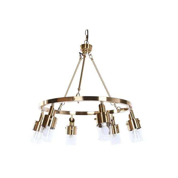 Ceiling Light DKD Home Decor 66 x 66 x 60 cm Crystal Golden Metal 40 W - Декорация и Осветление<<<Дом