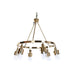Ceiling Light DKD Home Decor 66 x 66 x 60 cm Crystal Golden Metal 40 W - Декорация и Осветление<<<Дом