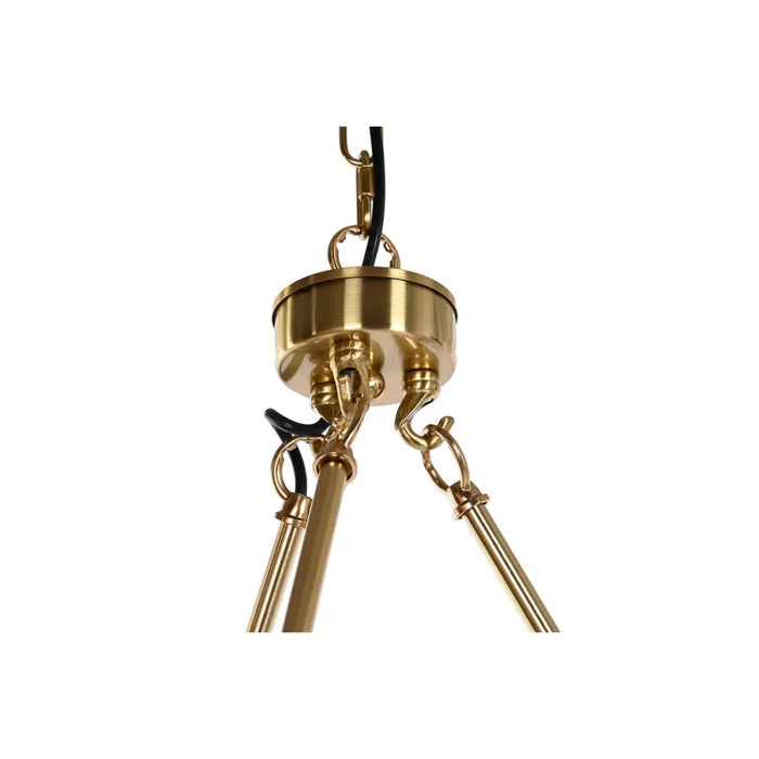Ceiling Light DKD Home Decor 66 x 66 x 60 cm Crystal Golden Metal 40 W - Декорация и Осветление<<<Дом