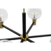 Ceiling Light DKD Home Decor 83 x 83 x 128 cm Crystal Black Golden Metal 9 W - Декорация и Осветление<<<Дом