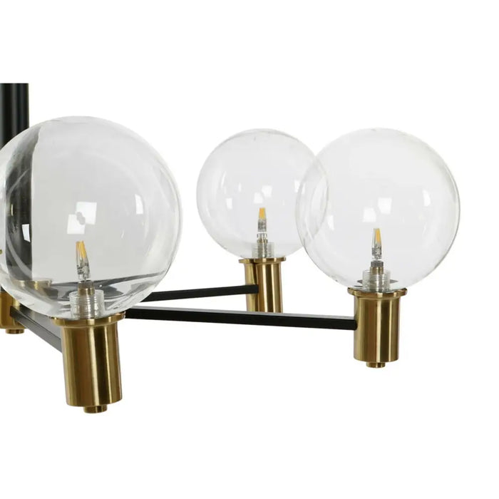 Ceiling Light DKD Home Decor 83 x 83 x 128 cm Crystal Black Golden Metal 9 W - Декорация и Осветление<<<Дом