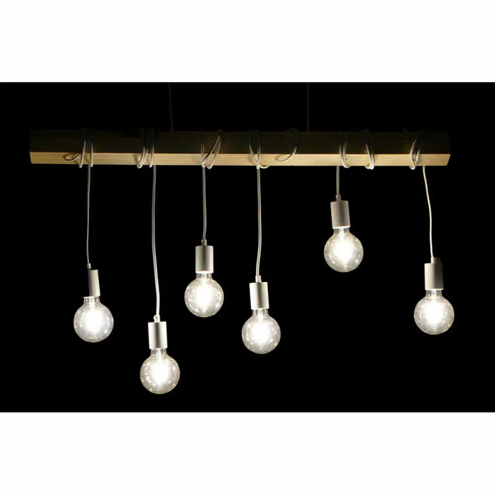 Ceiling Light DKD Home Decor Black Metal Wood White 220 V 50 W (100 x 7 x 160 cm) (2 pcs) - Декорация и