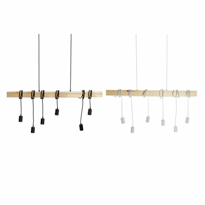 Ceiling Light DKD Home Decor Black Metal Wood White 220 V 50 W (100 x 7 x 160 cm) (2 pcs) - Декорация и