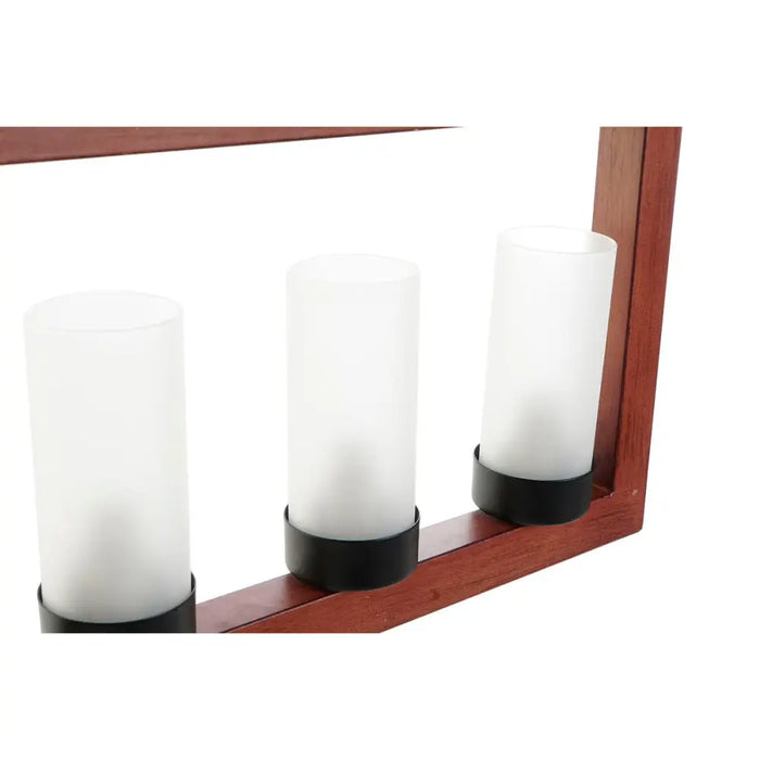 Ceiling Light DKD Home Decor Brown Aluminium Crystal (52 x 6 x 26 cm) - Декорация и Осветление<<<Дом