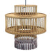 Ceiling Light DKD Home Decor Brown Beige 50 W Fringe Urban 220 V 45 x 45 x 46 cm - Декорация и Осветление<<<Дом