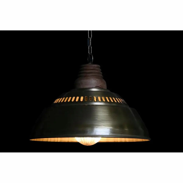 Ceiling Light DKD Home Decor Brown Golden Iron Mango wood 50 W 43 x 43 x 31 cm - Декорация и Осветление<<<Дом