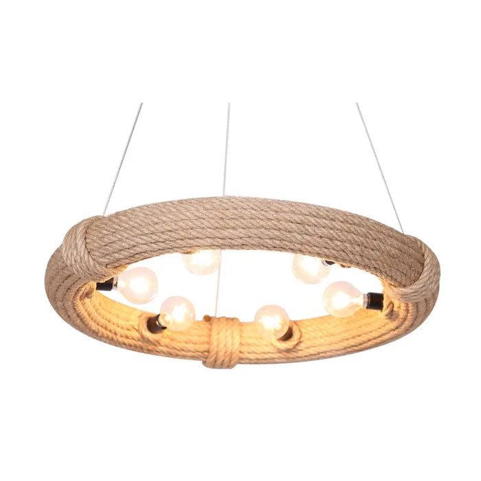 Ceiling Light DKD Home Decor Brown Rope (51 x 51 x 10 cm) (47 X 47 X 10 CM) - Декорация и Осветление<<<Дом