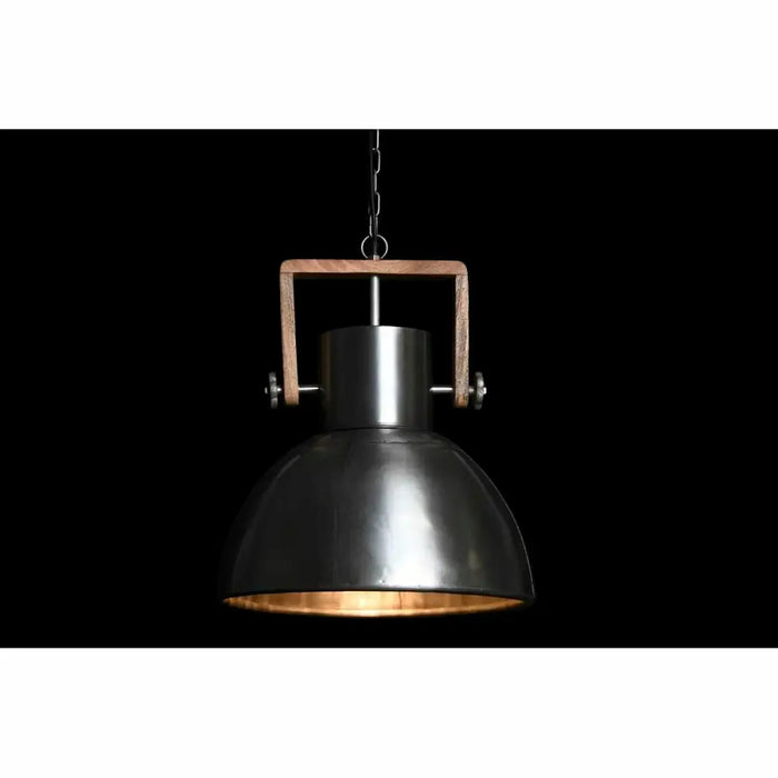 Ceiling Light DKD Home Decor Brown Silver Iron Mango wood 50 W 40 x 40 x 47 cm - Декорация и Осветление<<<Дом