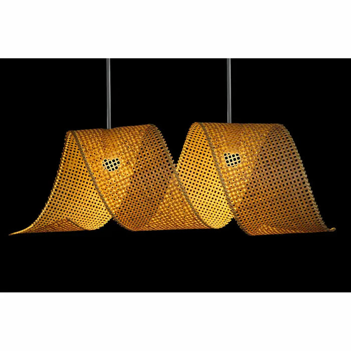 Ceiling Light DKD Home Decor Light brown Wood Bamboo 50 W 220 V 80 x 30 x 30 cm - Декорация и Осветление<<<Дом