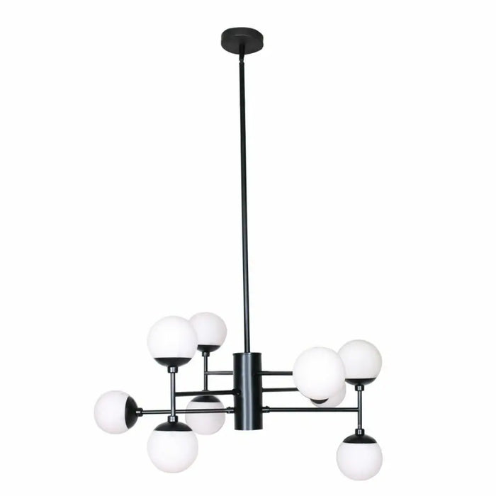 Ceiling Light DKD Home Decor Crystal Black (76.2 x 76.2 x 40.64 cm) - Декорация и Осветление<<<Дом