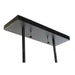 Ceiling Light DKD Home Decor Crystal Black Brown Aluminium (50 x 8 x 21 cm) - Декорация и Осветление<<<Дом