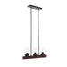Ceiling Light DKD Home Decor Crystal Black Brown Aluminium (50 x 8 x 21 cm) - Декорация и Осветление<<<Дом