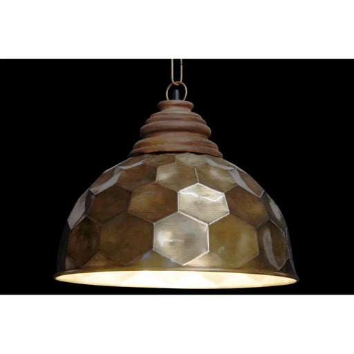 Ceiling Light DKD Home Decor Golden Wood Metal 50 W 39 x 39 x 34 cm - Декорация и Осветление<<<Дом