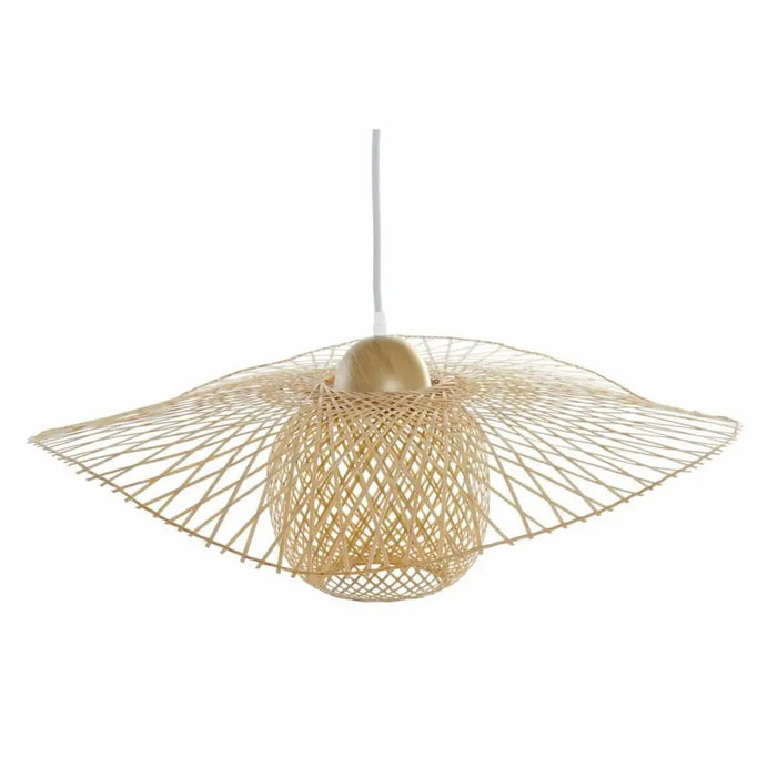 Ceiling Light DKD Home Decor Multicolour Natural Wood Bamboo Sunhat 55 x 55 x 19 cm - Декорация и Осветление<<<Дом