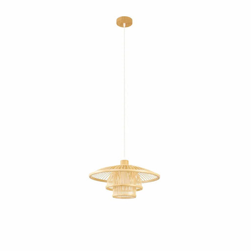 Ceiling Light DKD Home Decor Natural Bamboo 50 W 40 x 40 x 17 cm - Декорация и Осветление<<<Дом