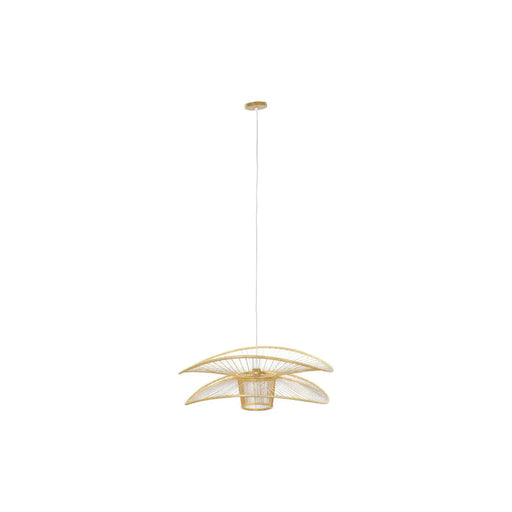 Ceiling Light DKD Home Decor Natural Bamboo 50 W 80 x 80 x 29 cm - Декорация и Осветление<<<Дом