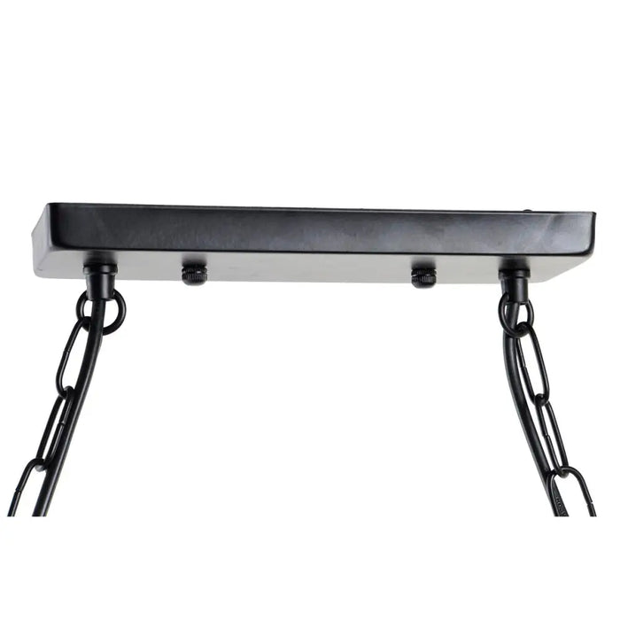 Ceiling Light DKD Home Decor Natural Black Metal Rope 50 W (85 x 18 x 20 cm) - Декорация и Осветление<<<Дом