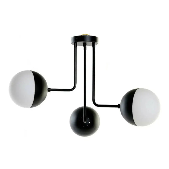 Ceiling Light DKD Home Decor White Black Metal Crystal 220 V 50 W (61 x 58 x 46 cm) - Декорация и Осветление<<<Дом
