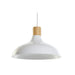 Ceiling Light DKD Home Decor White Brown Metal Pinewood 50 W 35,5 x 35,5 x 21 cm - Декорация и Осветление<<<Дом