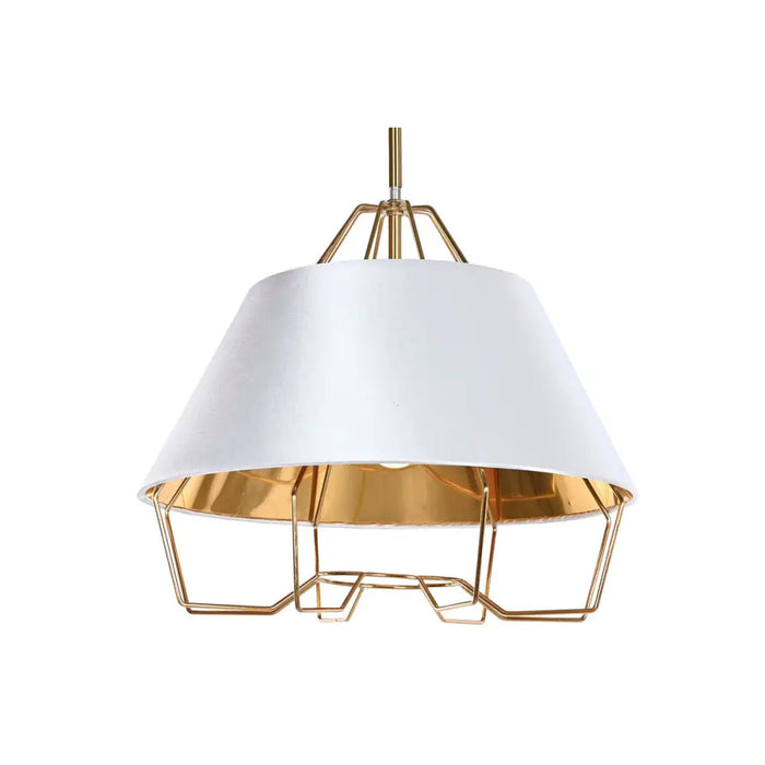 Ceiling Light DKD Home Decor White Golden PVC Metal 50 W 38 x 38 x 32 cm - Декорация и Осветление<<<Дом