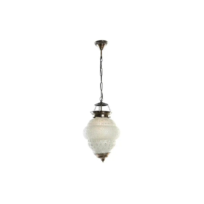 Ceiling Light DKD Home Decor White Metal Crystal 25 W 23 x 23 x 33 cm - Декорация и Осветление<<<Дом