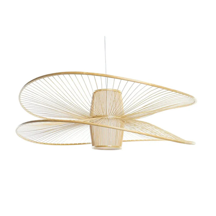 Ceiling Light DKD Home Decor White Natural Bamboo 50 W 100 x 100 x 32 cm - Декорация и Осветление<<<Дом