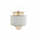 Ceiling Light DKD Home Decor White Polyester Bamboo (40 x 40 x 52 cm) - Декорация и Осветление<<<Дом